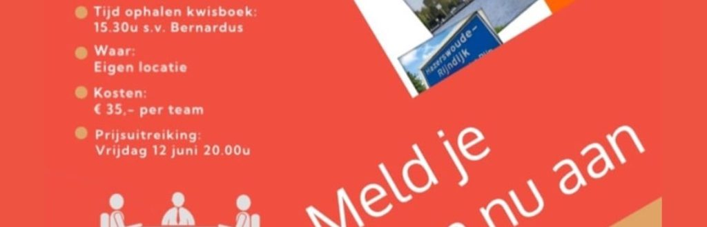 SV Bernardus — Laatste kans: meld je aan voor de dorpskwis + belangrijk nieuws